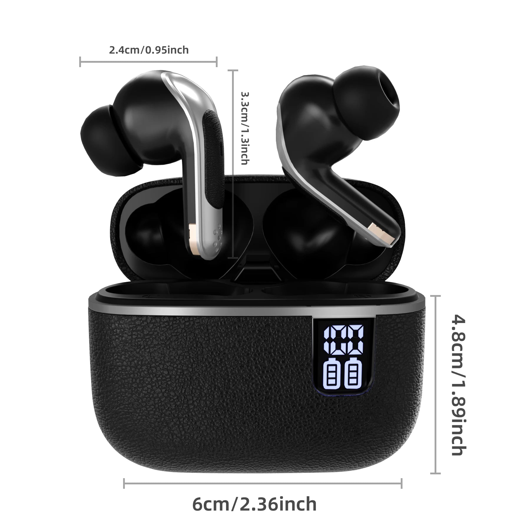Best Selling Tws Wireless Sports Headphones Enc Smart Noise Cancelling Bluetooth Headphones Portable In-Ear Headphones